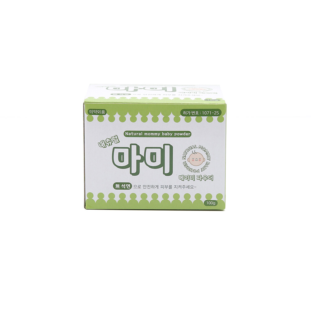 [오늘출발] 내츄럴마미 내츄럴 마미 베이비파우더 100g 1개 땀띠방지 무석면