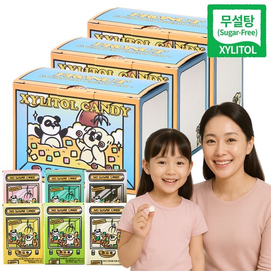 [노마드크라운]프로넛 프로넛 무설탕 자일리톨 캔디 6가지맛 세트 3박스 선물패키지
