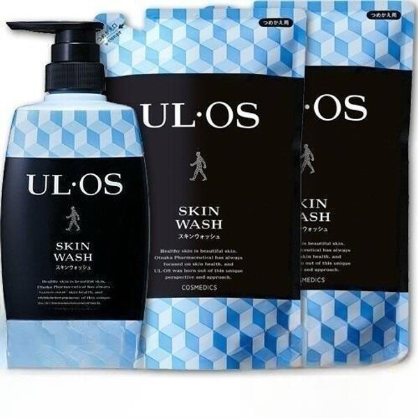ULOS 우르오스 스킨 워시 약용 본품500ml+리필 420ml 2개
