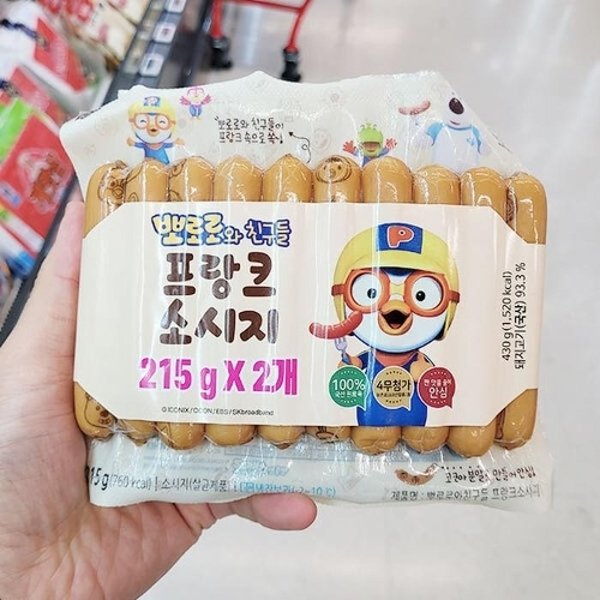 [농협]목우촌 뽀로로와 친구들 프랑크 소시지 215g x 2개 201136