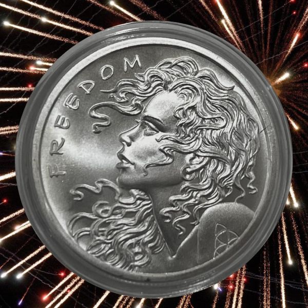 기념주화 1온스 프리덤 걸 실버 실드 은 + 무료 캡슐 선물 파우치 1901149