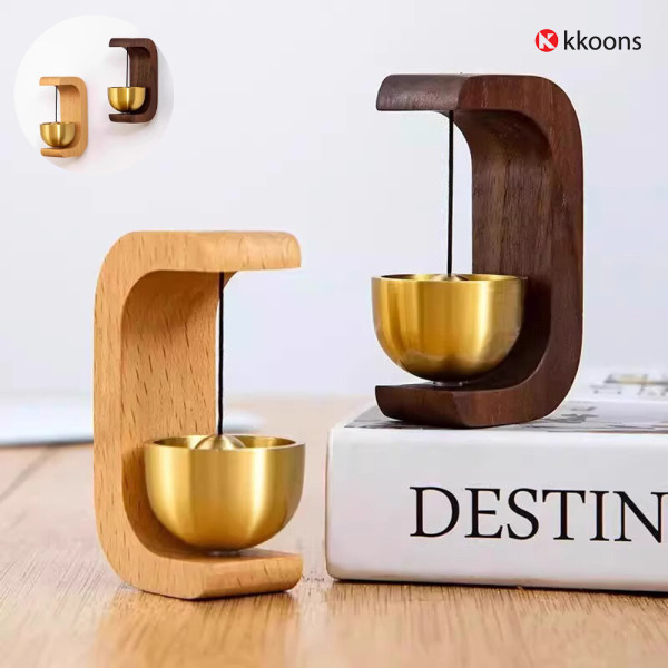 [오늘출발] 꾼스 복을 부르는 자석 원목 도어벨 문에다는 현관문 출입문 종 오늘 주문시 당일배송