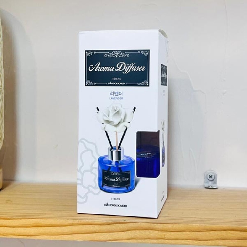 아로마 디퓨저 라벤더 130ml/실내/방향제/자동차/디/퓨저/차량용/아로/마디/냄새제/거제/라벤/더디