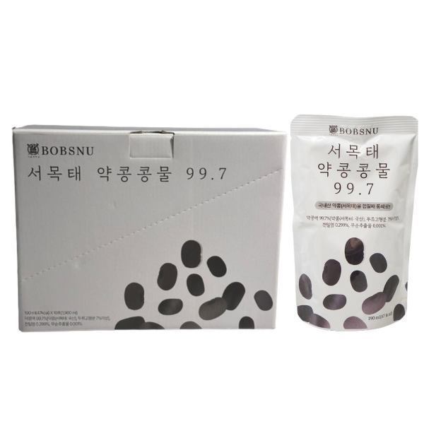 밥스누 김성령 콩물 검은콩 두유 약콩 190ml 10개 전참시 이영자 놀면뭐하니 유재석