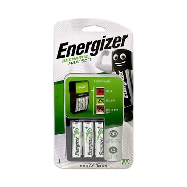 AAA 충전기 충전지 에너자이저 4개입 건전지 밸류 4구 (WFHUSZN)