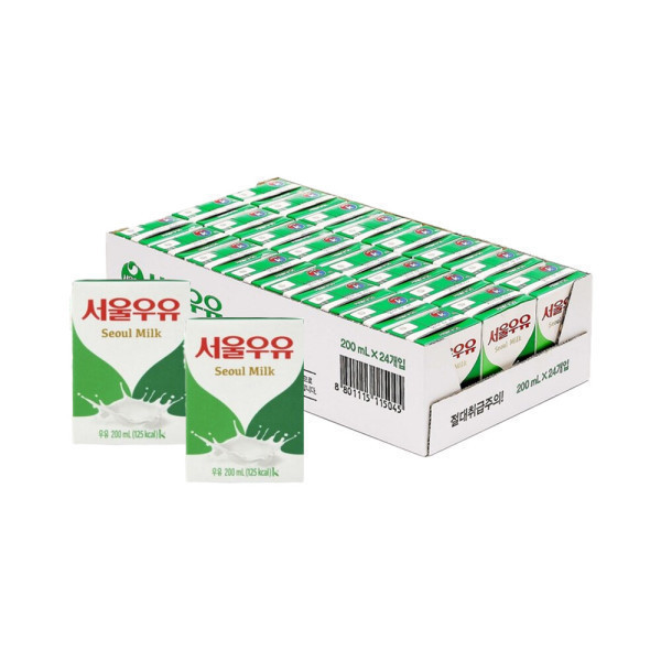 서울우유 서울우유 멸균우유 200ml x 24팩 흰우유