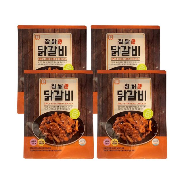 참닭 ETV 공식판매처참닭 춘천 닭갈비700g4팩