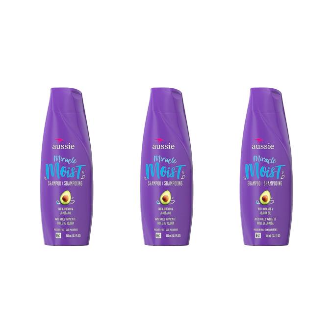 [해외] (미국마트) Aussie 미라클 모이스트 아보카도 호호바오일 샴푸 360ml For Dry Hair Paraben Free Miracle M