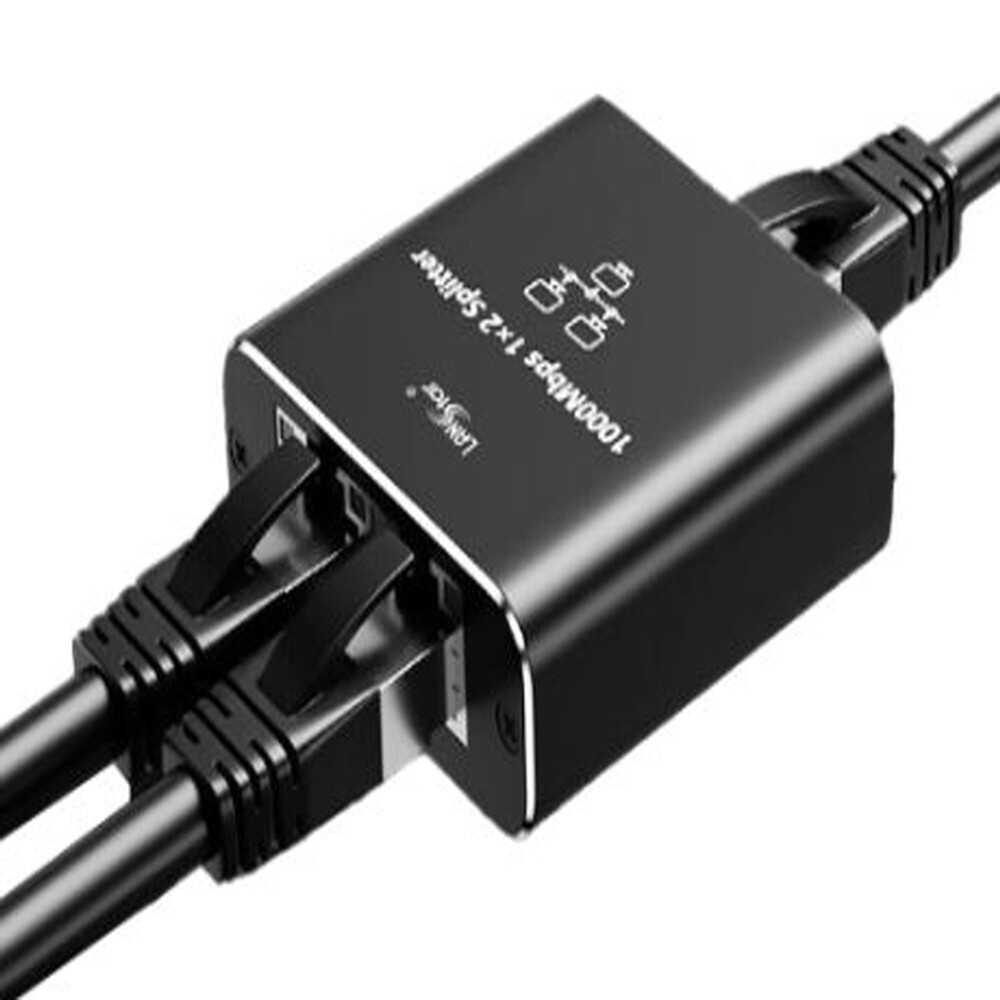 [라인업시스템][오늘출발] 랜스타 유전원 UTP랜포트 1대 2분배기 인터넷 동시사용 컴퓨터 테스크탑PC 노트북 RJ45 케이블선 컨버터