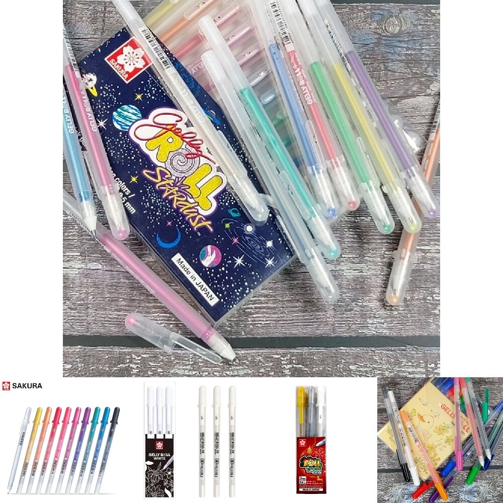 사쿠라 사쿠라 1.0mm 겔리롤 STARdust 12색 세트/젤/볼/펜/다꾸/칼라/다이어리/꾸미기/필기/WPF/VPS