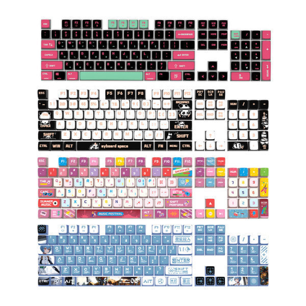 VELOKEY 베로키 한글각인 투광 PBT 열승화 키캡 125키 99%로의 키보드에 적용