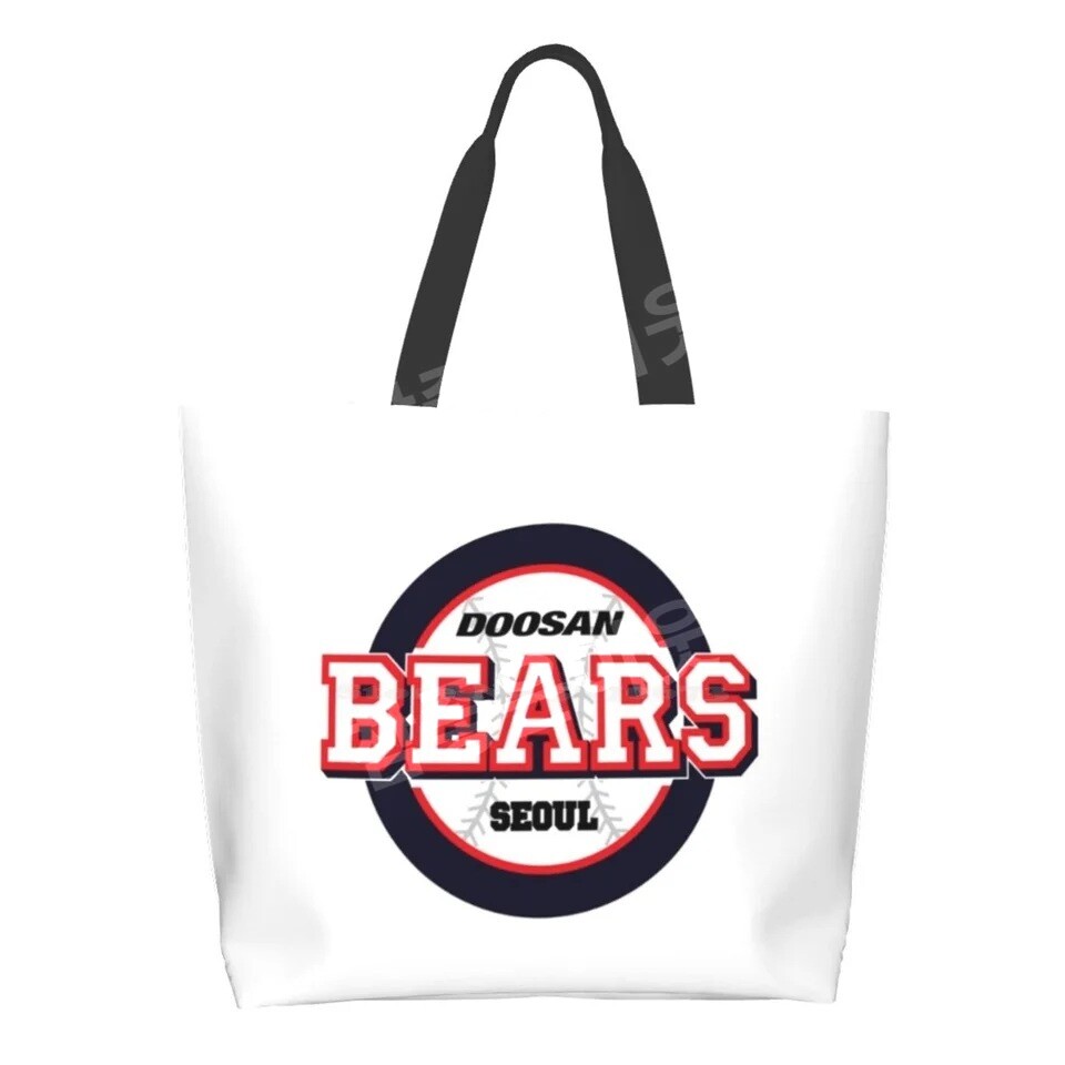 두산베어스 KBO 로고 쇼핑백 토트백 대형