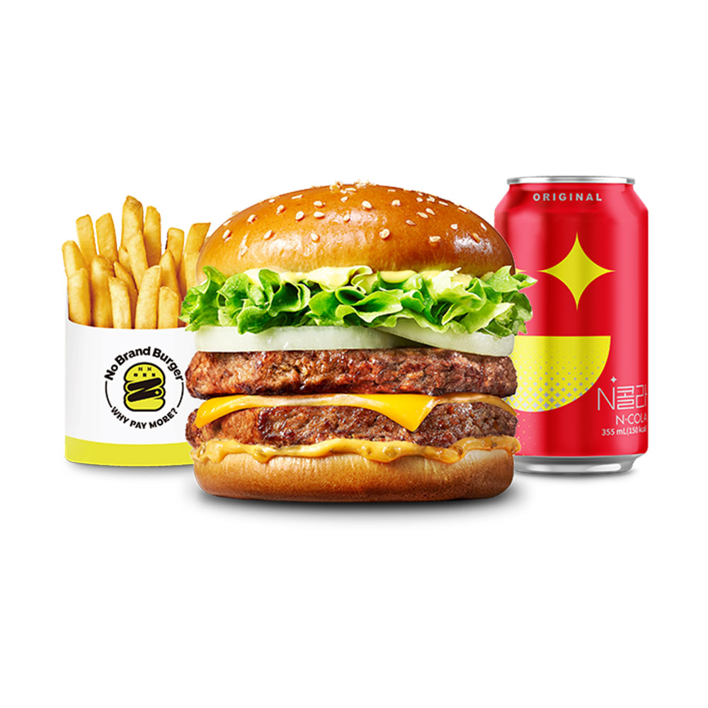 노브랜드 버거 (노브랜드버거) NBB 어메이징 더블 버거세트
