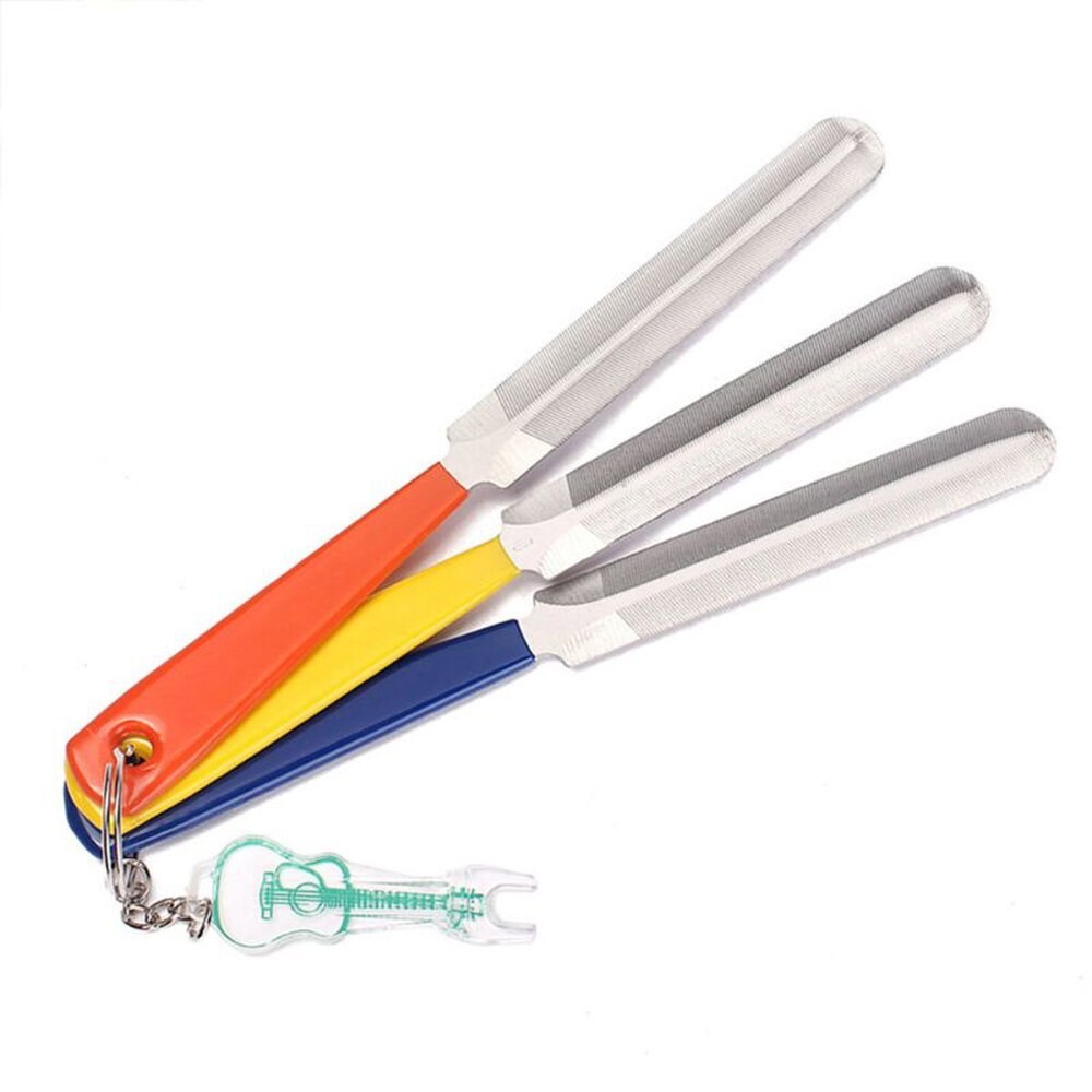 [오늘출발] 새로운 3 개/대 기타 너트 파일 프렛 크라운 링 슬롯 파일 Luthier 수리 도구 키트