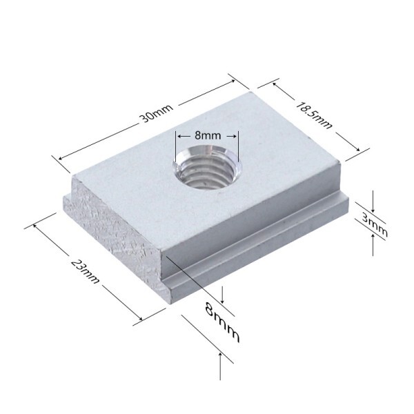 [오늘출발]핸들 T 슬롯 슬라이더 마이터 트랙 지그 나사 고정장치 테이블 톱 라우터 레일 DIY 목공 벤치 M8x100mm 4