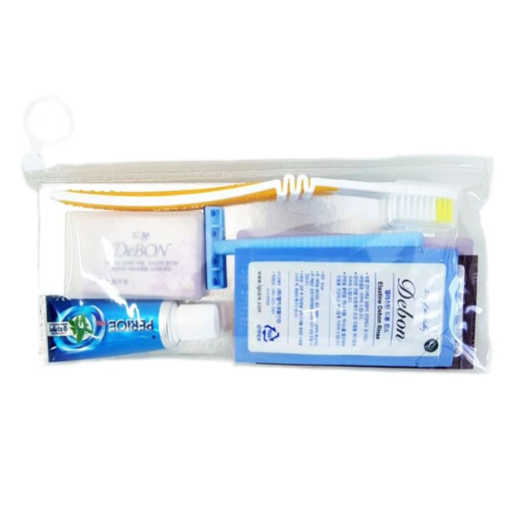 (보급형 A)여행용 드봉 샴푸 치약 칫솔 비누 면도기/세트/린스/트래블/키트/세면/도구/치솔/가방/휴대용