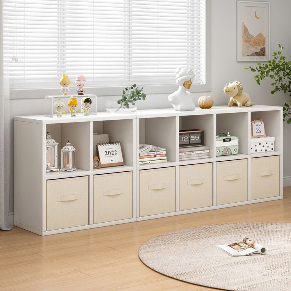 [오늘출발] 낮은 교구장 2단 미술 세트 정리장 정리함 홑겹 90X24CM빗살실버오크 깔끔한 책꽂이