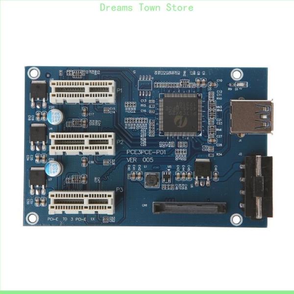 [오늘출발]HX6A 1 ~ 3 포트 PCI Express 스위치 승수 허브 라이저 카드 BTC 광부 이더 리움