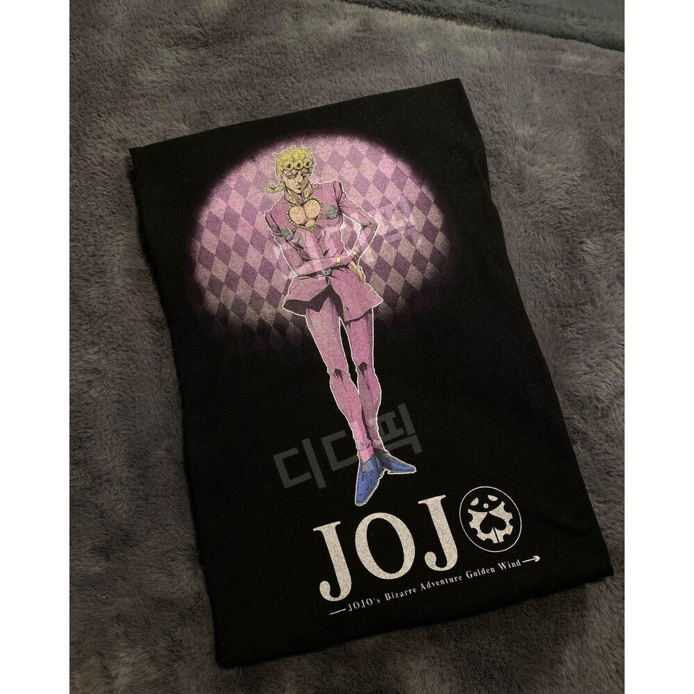 [해외] 죠죠의 기묘한 모험 죠죠 티셔츠 반소매 반팔 반팔티 캐릭터 애니 빈티지 굿즈 씹덕티