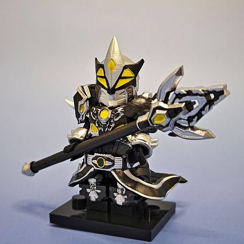 갑옷전사블록 검은 코뿔소 캐릭터 커스텀 호환