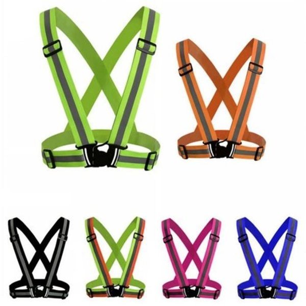 JHL95PR2_53D1반사 조끼 스트랩 라이딩 조절 탄성 프리