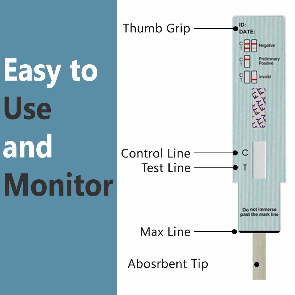 프라임 스크린 25팩 펜타닐 소변 검사 키트 - 딥 카드 사용 WFTY-114