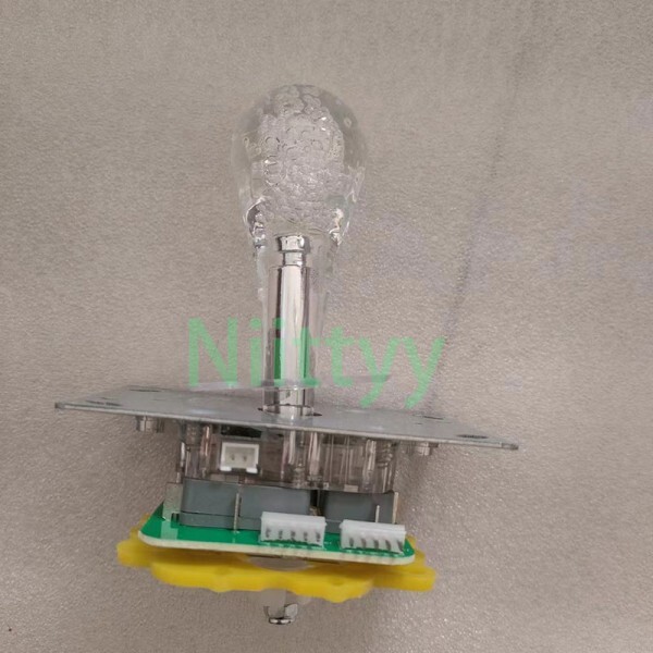 [오늘출발] 오락기 LED 조이스틱 클리어 탑 볼 RGB 다채로운 깜박이 낚시 게임 슬롯 아케이드 장난감 크레인 클로 캐비