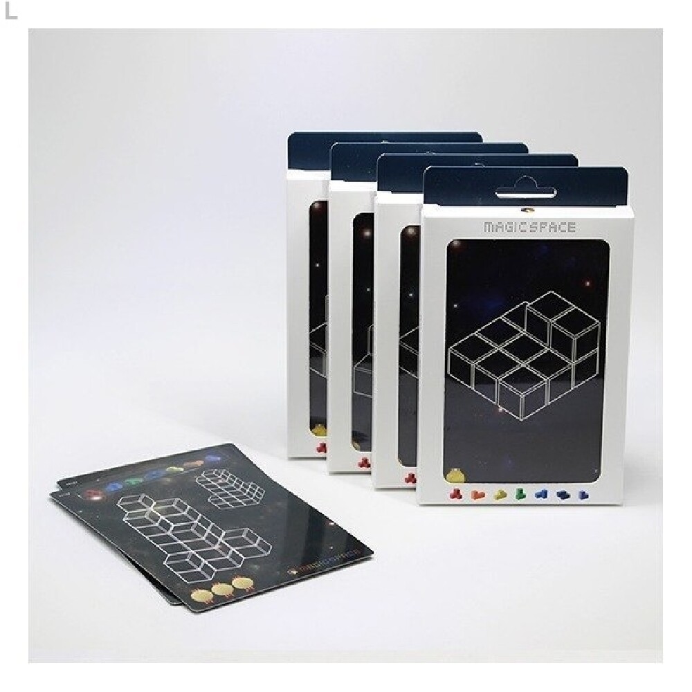 RKM202 4 자석 소마 큐브 퍼즐 카드 마스터/피젯/스피너/수학/교구/토이/연결/스네이크/블럭/키덜트/어린이