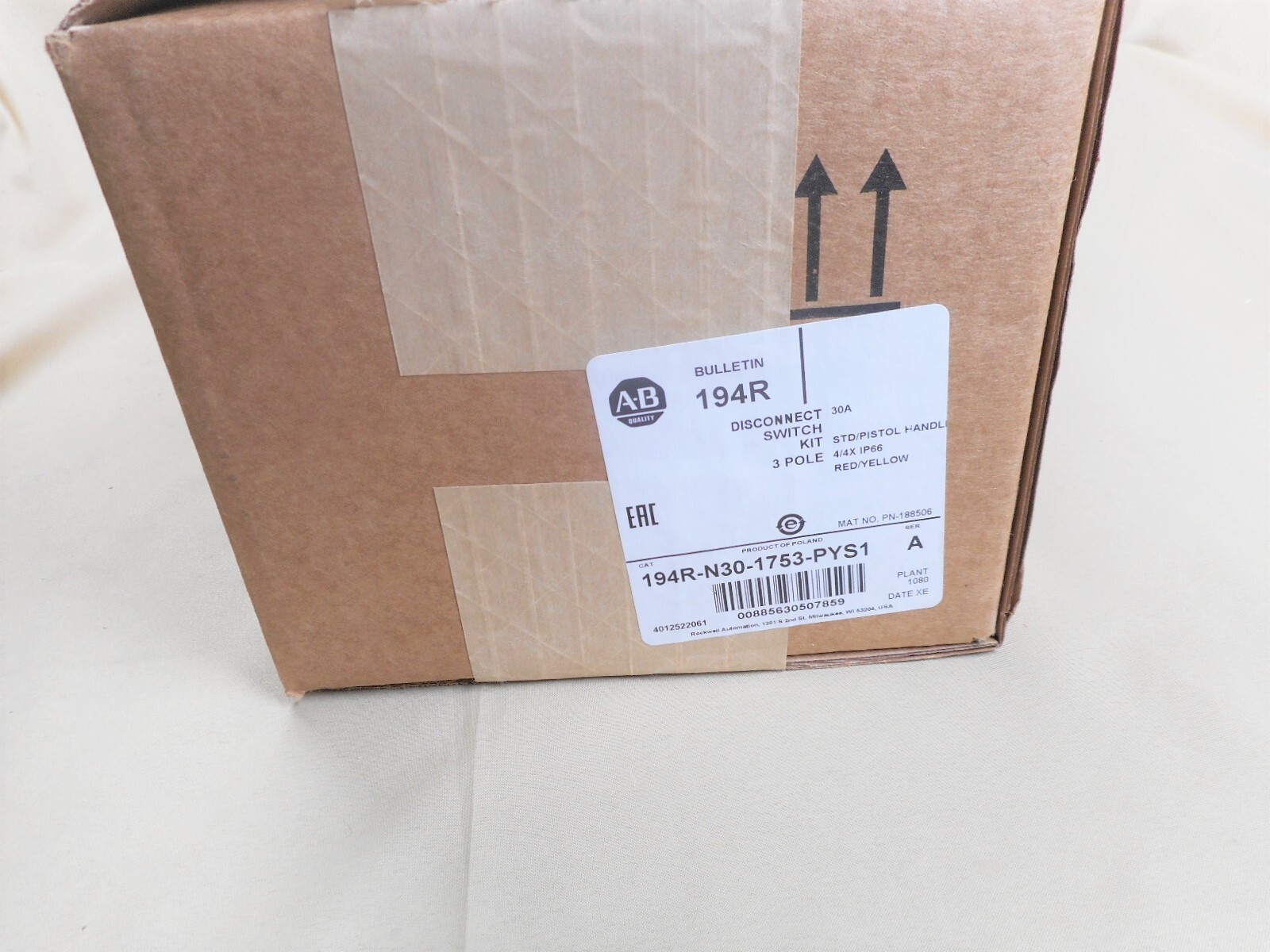 [오늘출발] Allen Bradley 194R-N30-1753-PYS1 disconnect switch NIB