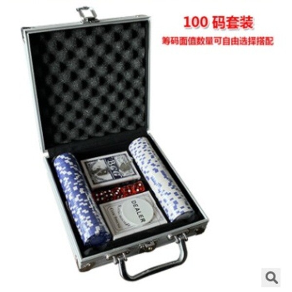 텍사스홀덤칩 케이스 테이블 홀덥펍 베팅 블랙잭 홀덤칩 포커 카지노칩 컬러칩 세트-100칩(무액면)