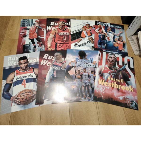 [오늘출발] 야광벽지 러셀 웨스트브룩 침실 방 장식 벽 스티커 8 스타 A3 42x29cm