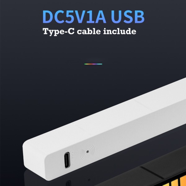 [오늘출발] [해외] 밤하늘 조명 32led RGB 라이트 바 음성 제어 동기식 리듬 APP Type-C USB 충전 TV 게임 자동차 데스크탑 Am