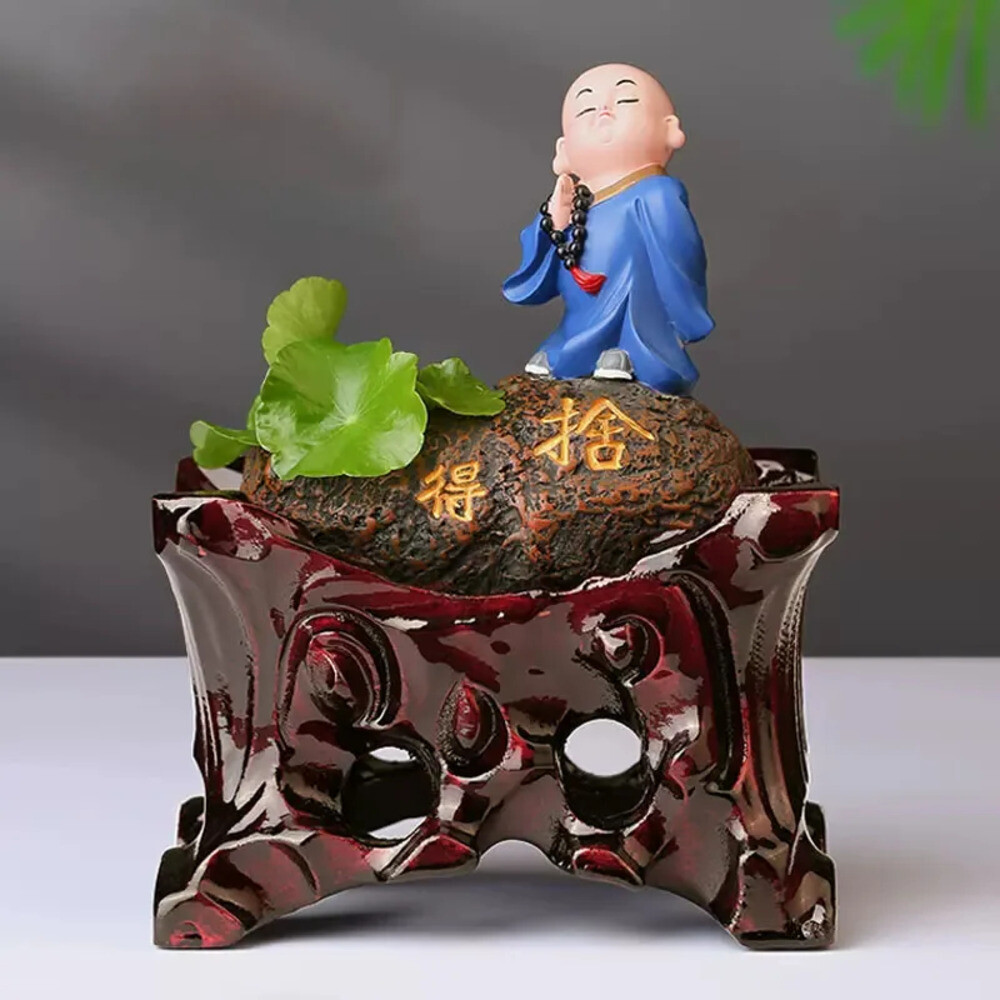 단단한 나무 광택 노치 스톤 베이스 그루브 포함 타이산 펜던트 범용 브래킷