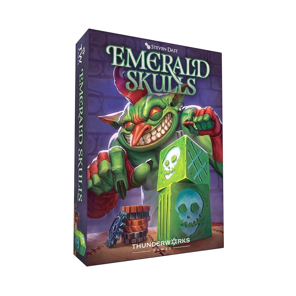 Thunderworks Games - Emerald Skulls | 실시간 베팅이 있는 주사위 게임 | 행운을 빕니다 전략 보드 게임