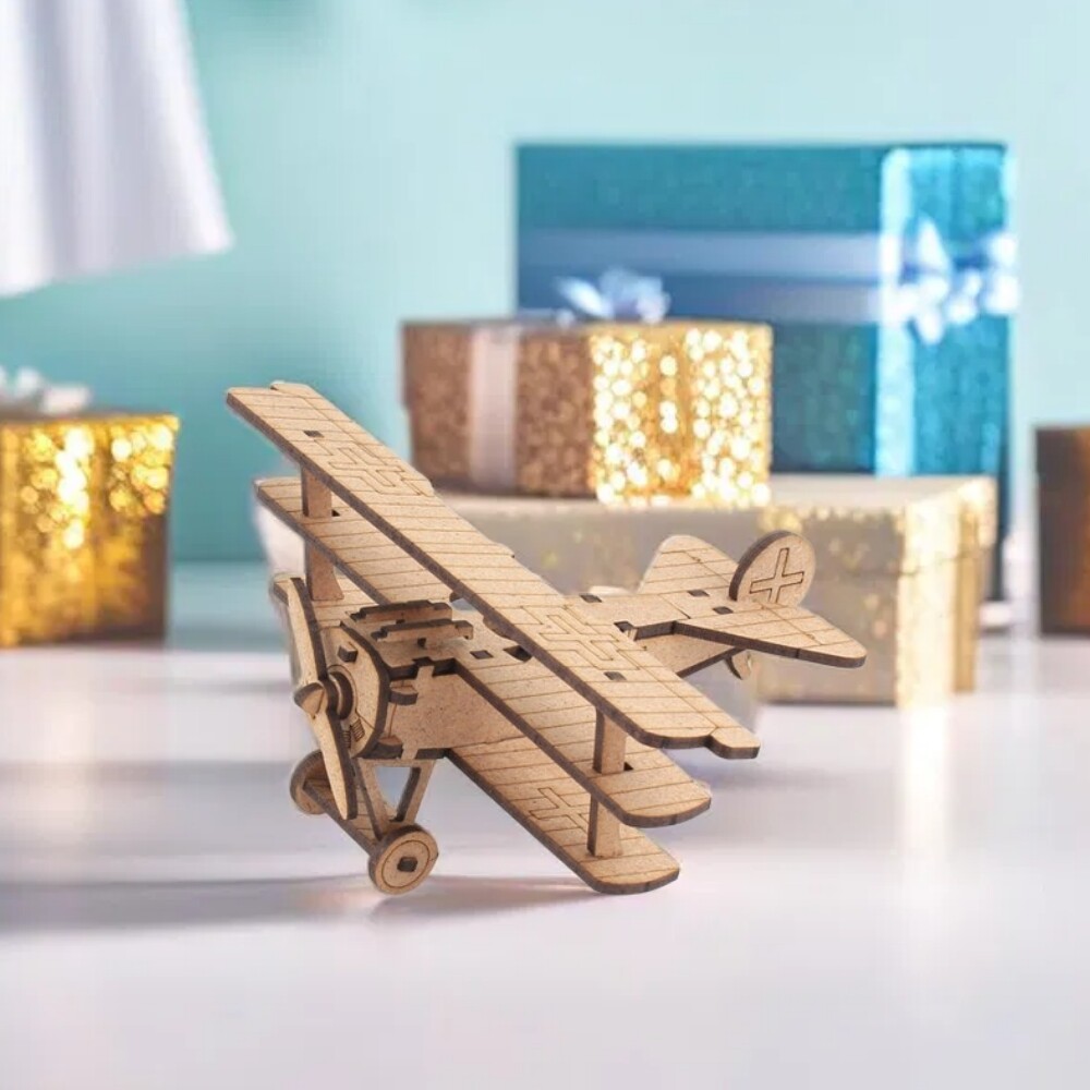 [오늘출발] 영공방 영플래닛 포커삼엽기 나무모형 조립키트 목재 비행기 전투기 미니어처 모형 CM891