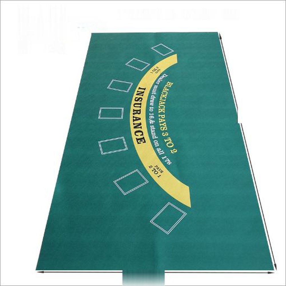 [오늘출발] 블랙잭 테이블 매트 180x90CM 카지노 포커 21도트 포커