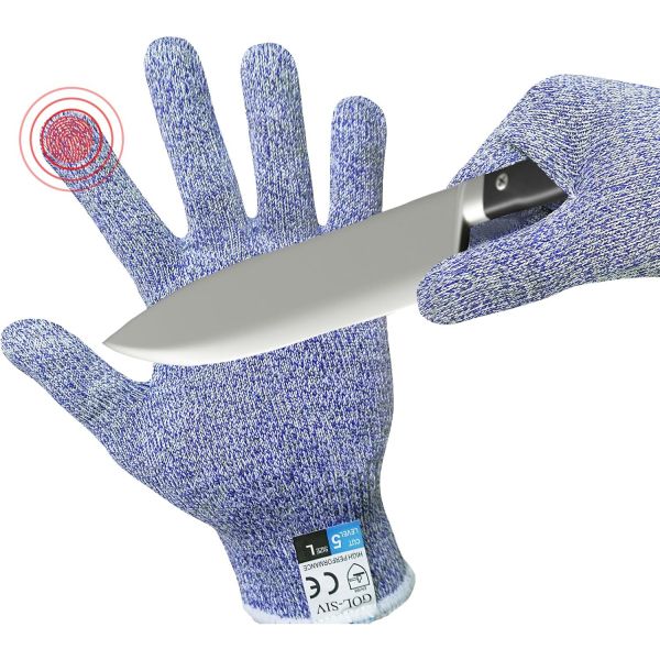 안전 장갑 산업 보호 절단 방지 레벨 5 작업용 오이스터 껍질 벗기기 육류 목재 조각용 식품 등급 방어 파