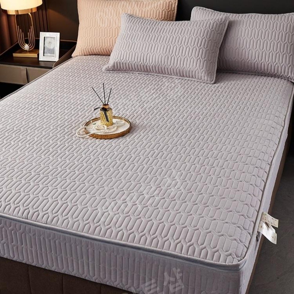 [오늘출발] 누빔매트리스커버 호텔식 저자극 지퍼 네잎크로버 더블 커버 SS 올인원 매트리스 슈퍼싱글