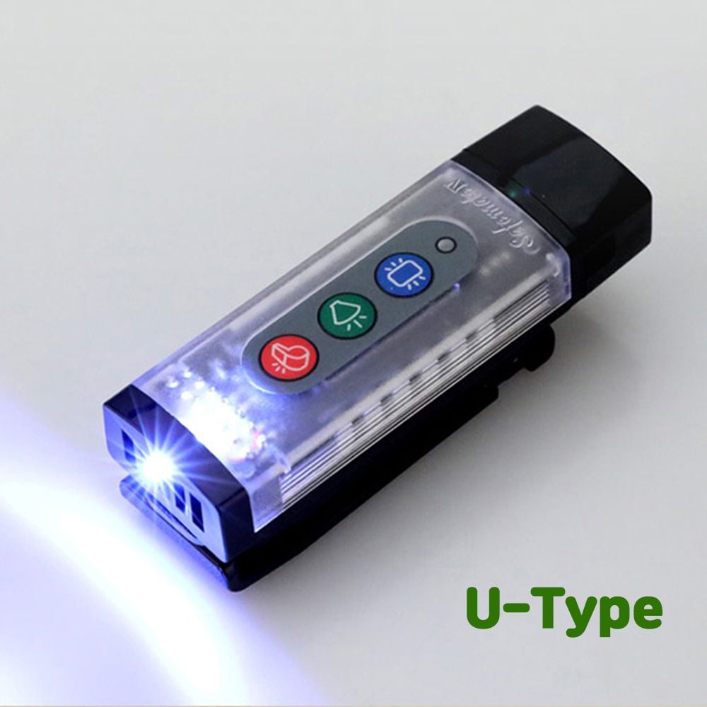 [오늘출발] 큐 LED안전경고등휘슬전자호루라기 세이프메이트4 U-type