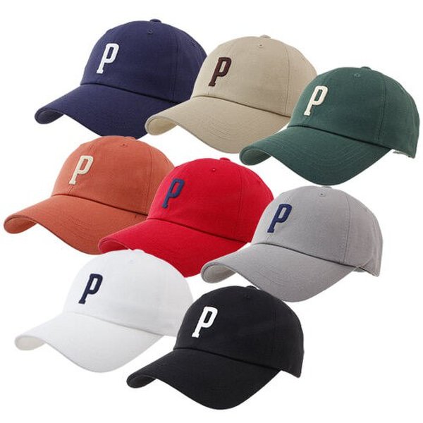 캐쥬얼 알바벳 P포인팅 볼캡 야구모자 CR497