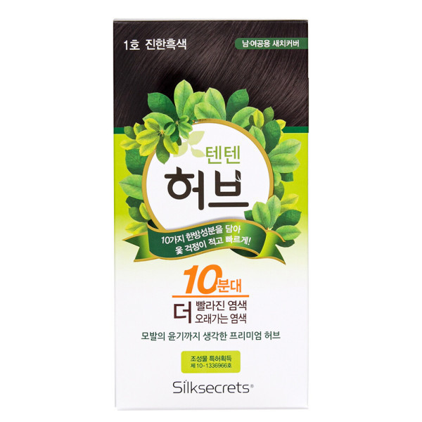 [오늘출발] 텐텐 옻안타는 텐텐 허브 천연 한방 염색약 1호 1개 /빠른허브/허브스피디/창포