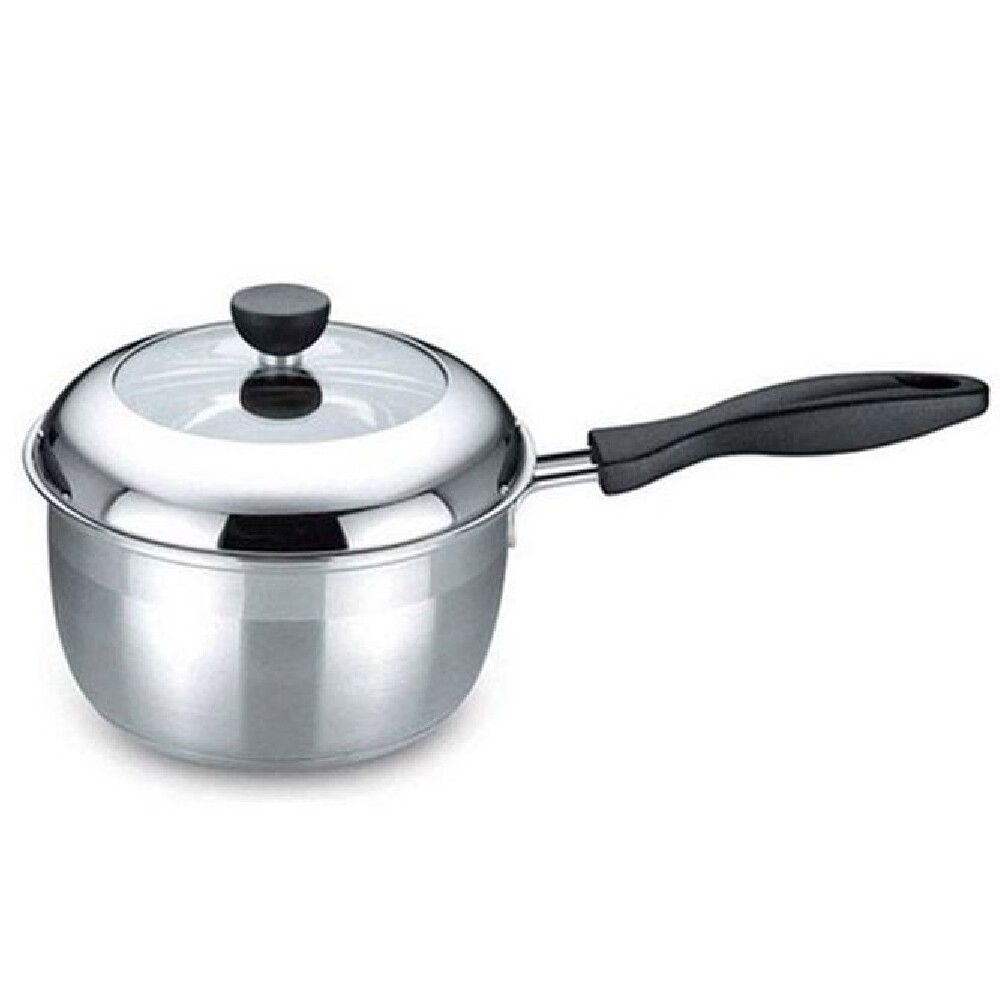 (18cm) 키친플라워 인덕션 냄비 라면 스텐 편수 냄비/자짱/옛날/가벼운/양푼이/경질/업소/식당/레트로/라면