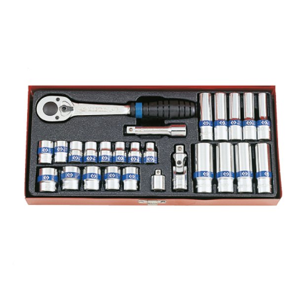 [오늘출발] 킹토니 소켓렌치셋트 3527MR 핸드소켓세트 복스알세트 11908059