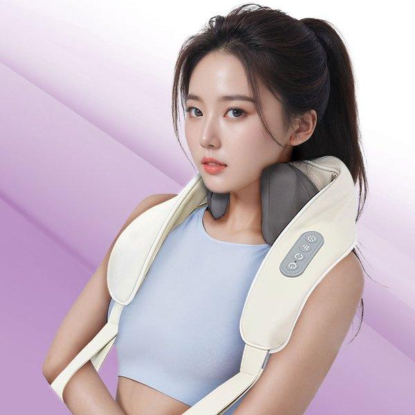 밀양본차이나 밀스 지압 온열 마사지기 승모근 어깨 목 안마기