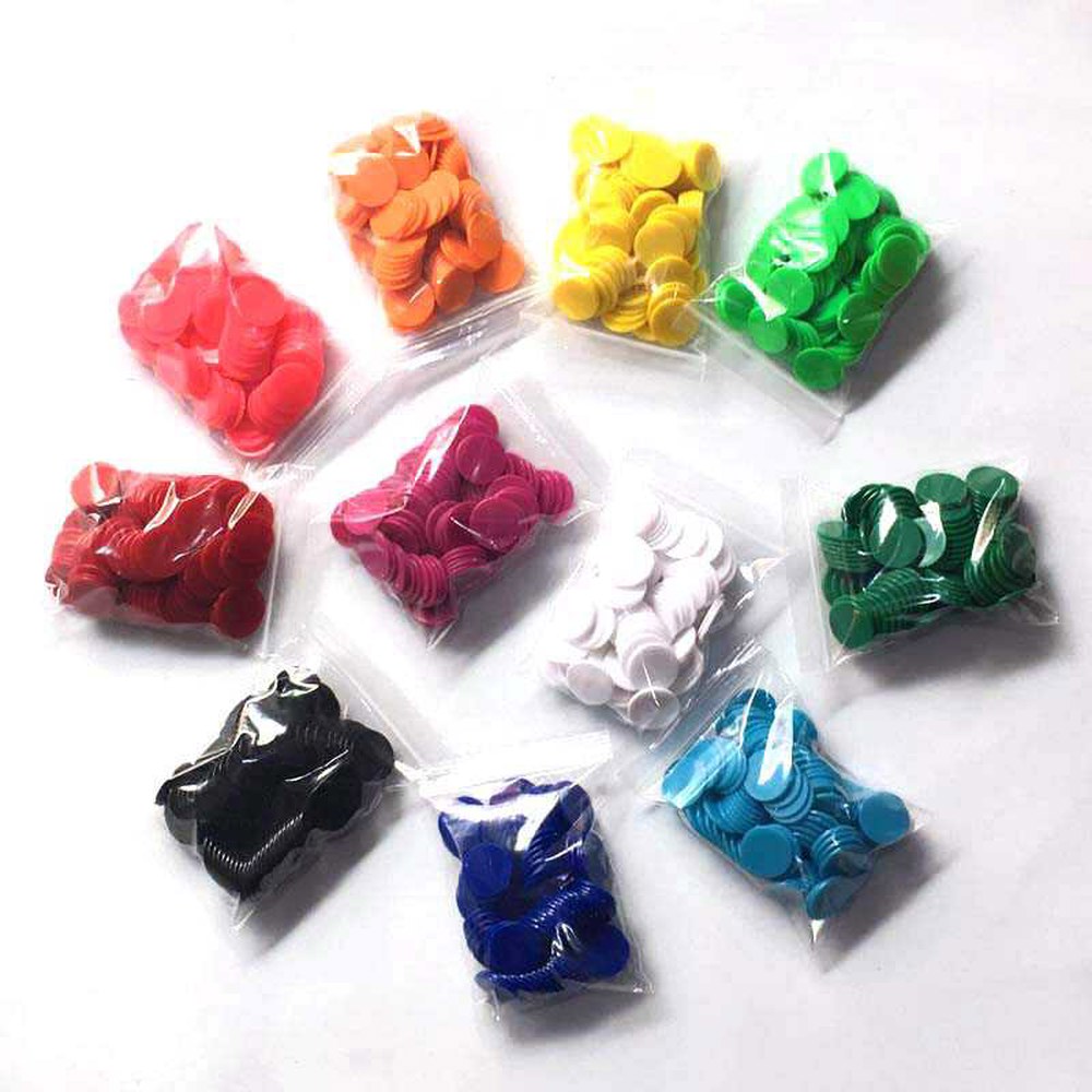 [오늘출발] 코인 게임 플라스틱 홀덤 특수 디지털 100개 교육 방수 카지노칩 ABS 클레이