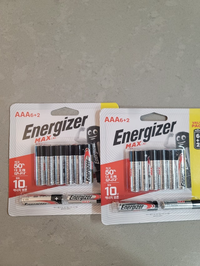 [오늘출발] 에너자이저 알카라인 맥스 건전지 AAA 6+2입X2개 (총 16입)
