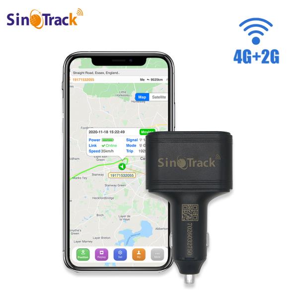 [오늘출발] SinoTrack 차량용 담배 라이터 GPS 추적기 무료 온라인 앱 ST-909L 자동차 전화 충전기 4G 신제품