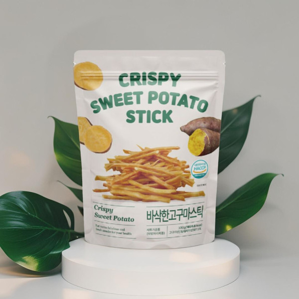 매홍엘앤에프 바삭한 고구마 스틱 주전부리 건강 휴게소 영양 간식 과자 330g 2개