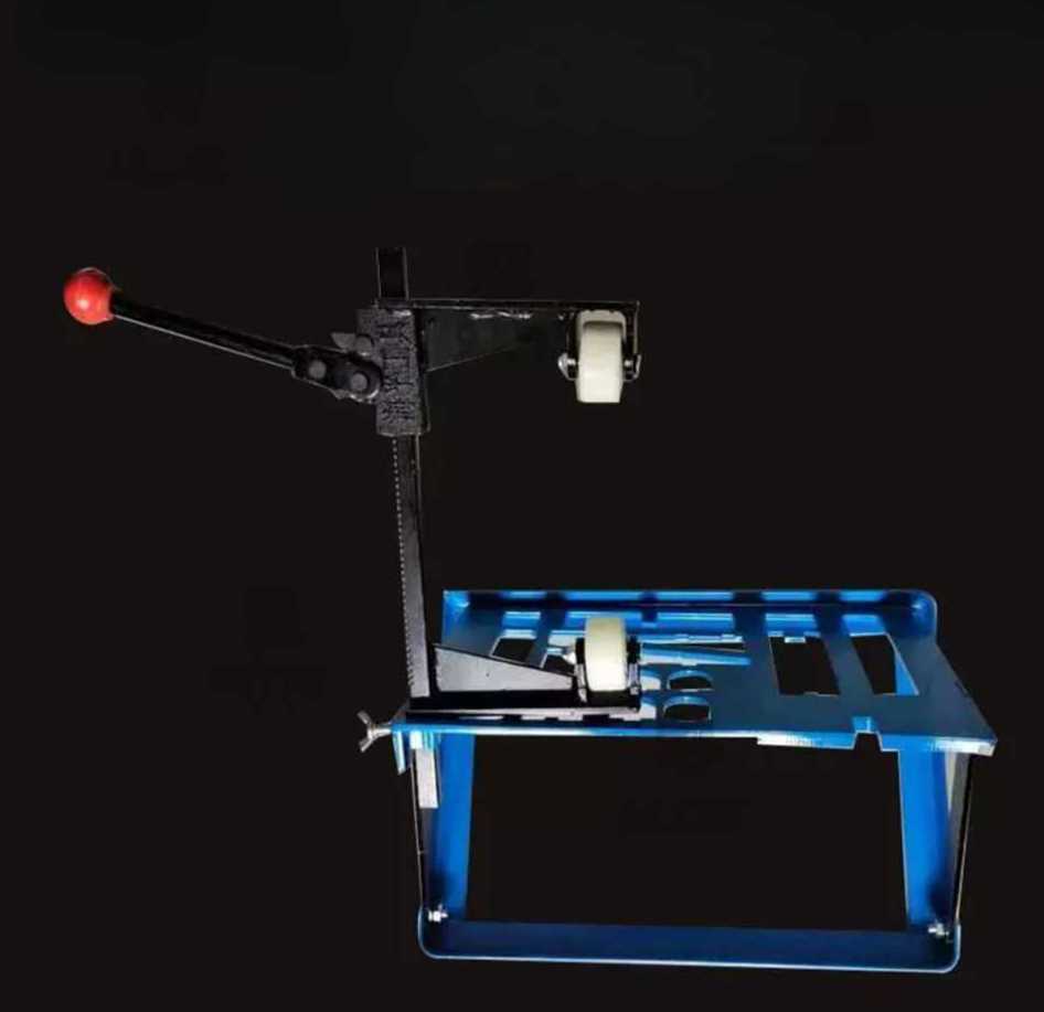 오토바이 바퀴 탈착기 수동 바이크 교체 타이어지렁이 셀프 분리기 리프트 탈피기 정비소