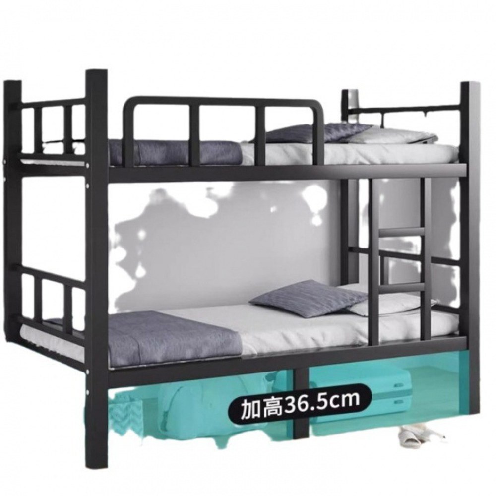 [오늘출발] 메이트샵 비앤비 철제베트 게스트하우스 베드리스 이층침대 싱글 블랙 10CM 프레임 기숙사 학생 침대판